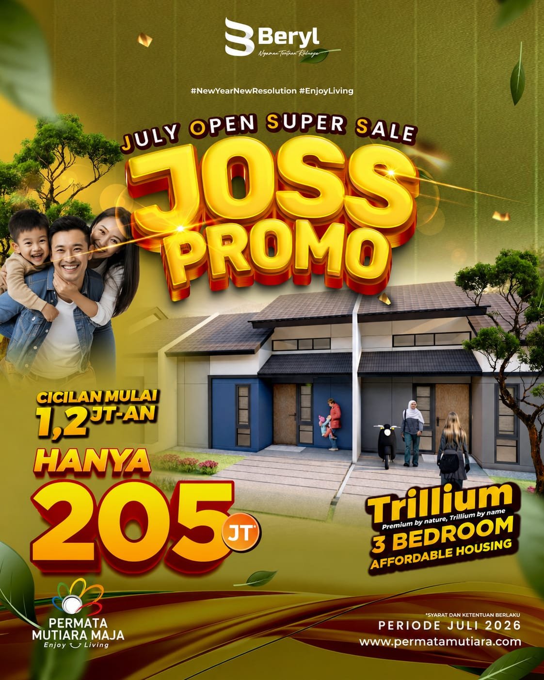 July Open Super Sale Tipe Trillium